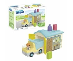 Playmobil Rinkinys su figurką Junior 71686 Sunkvežimis su garażem su funkcija sortera