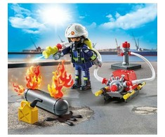„Playmobil Action Heroes“ 71826 Ugniagesys su vandens pompa