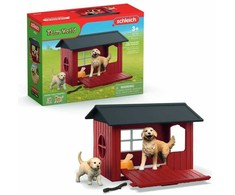 SCHLEICH FARM WORLD Šunų būda su auksaspalviais retriveriais