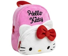 Pliušinė Hello Kitty Charm kuprinė, krepšys 22 cm