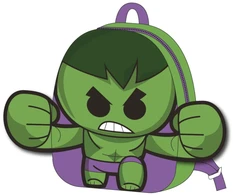 Pliušinė kuprinė „Avengers Hulk“, krepšys 22 cm
