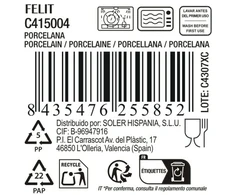 Plokščia lėkštė La Mediterránea Felit (Ø 27 cm)