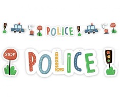 Policijos pyptelėjimo popierinis ženklas 3 m