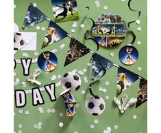 Popierinės lėkštės „Futbolas – smūgis“ 8 vnt. 23 cm