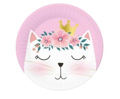 GoDan Popierinės lėkštės Katės 18cm 6 vnt
