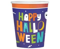 Popieriniai puodeliai „Halloween Friends“ 8 vnt. po 250 ml
