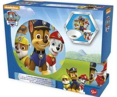 Porcelianinių indų rinkinys „Paw Patrol Boy Icons“ dovanų dėžutėje