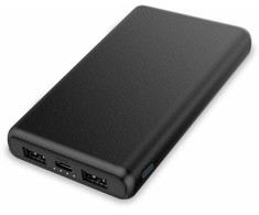 Contact Powebank 10000mAh 10W+cable USB-A USB-C Juodas