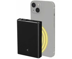 Ksix Magnetic Powerbank 10000 mAh 22,5W, Juodas