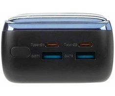 RIVACASE Power Bank 30000 mAh QC/PD 65W LCD for Nešiojamas kompiuteris Juodas