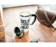 GiftWorld Lazy puodelis su dangteliu 400ml