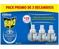 Raid ANTI-MOSQUITO PROTECTION x 3 spare parts