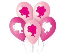 GoDan Balony Premium My Rožinė World w koronie 30cm 5szt