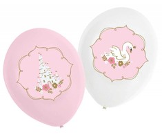 Princesės gulbės balionai, 6 vnt. 11 colių (27,5 cm)