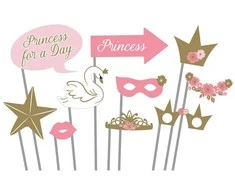 Usorteret Princess for a day fotosæt