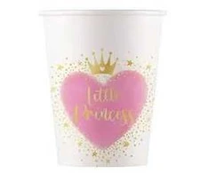 Princesės mažosios princesės popieriniai puodeliai, 8 vnt., 200 ml, FSC