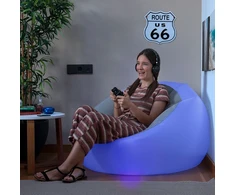 Pripučiama sofa su įvairiaspalviu šviesos diodu ir nuotolinio valdymo pulteliu Chight InnovaGoods