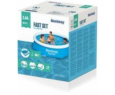 Pripučiamas baseinas Bestway Mėlyna 1880 L 244 x 61 cm