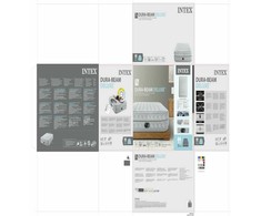 INTEX 64490ND pripučiamas čiužinys 203x152x51 cm su integruota elektrine pompa