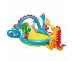 Pripučiamas vaikiškas baseinas Intex Dinozaurai Žaidimų aikštelė 302 x 112 x 229 cm 280 L