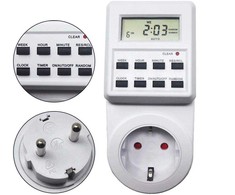 Laikmatis su LCD ekranu 230V, 16A, 3680W