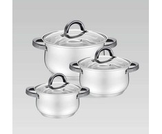 MAESTRO MR-3522-6M-Juodas 6 piece puodas set
