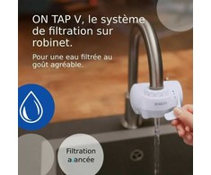 Brita vandens čiaupui montuojamas filtras ON TAP V, 4 mėnesių naudojimo trukmė
