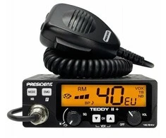 President Teddy II+ AM/FM CB radio Juodas