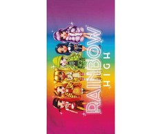 „Rainbow High Team“ vonios rankšluostis, paplūdimio rankšluostis 70x140cm (greitai džiūstantis)