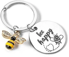 Raktų pakabukas - BEE HAPPY