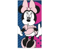 Rankšluostis Disney Minnie siurprizo vonios rankšluosčiai, paplūdimio rankšluosčiai 60x120cm