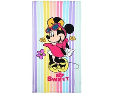 Rankšluostis Disney Minnie vonios rankšluosčiai, paplūdimio rankšluosčiai 70x140cm (greitai džiūstantys)