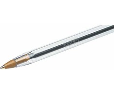 Rašiklis - BIC - 5 vnt. - Kristalas - Juoda rašalo spalva - Vidutinė atrama - Plastikas - Rašymas - Redagavimas