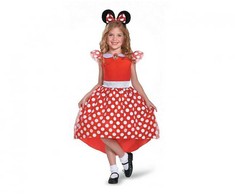 Raudonas Disney Minnie kostiumas 3-4 metų vaikams