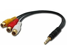 Lindy Adapteris 3.5MM į 3xPhono