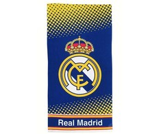 „Real Madrid Crown“ vonios rankšluostis, paplūdimio rankšluostis 70x140 cm (greitai džiūstantis)