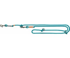 Trixie Būkite nordic reguliuojamas pavadėlis, šuo, benzinas / lengvas benzinas / šviesiai pilkas, L-XL: 2.00 m / o 13 mm