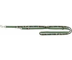 TRIXIE Premium pritaikomas pavadys, su neoprenu XS-S 2m/15mm, kamufl./miško