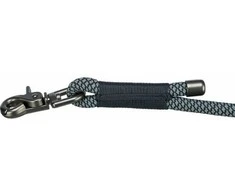 Trixie Soft Rope, smycz, šuniui, juoda/pilka, nylon, S–XL: 2.00 m/o 10 mm
