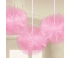 Amscan Tyl pomponer, pink
