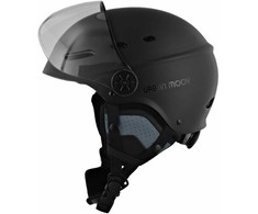 TnB Kask + szybka ochronna + nauszniki miejski rower paspirtukas skuter L 58-62 / Umhelmvsl (SB11504)