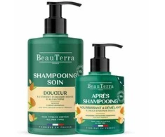 Beauterra Extra-Doux Champú Fortificante, 750 ml Acondicionador, 500 ml Pack 2 Piezas