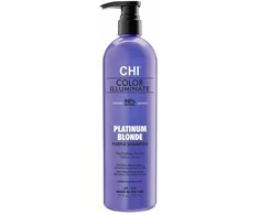 CHI Color Illuminate Platinum Skirtas šviesiems plaukams Violetinė Šampūnas, 739 ml