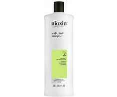Nioxin Sistema 2 - Champú - Cabello Natural Con Debilitamiento Avanzado, 1000 ml
