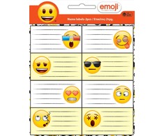 Sąsiuvinio etiketės „Emoji Fun“, 16 dalių