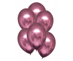Satininiai flamingo balionai, 6 vnt. pakuotėje, 11 colių (27,5 cm)