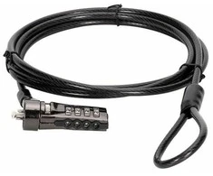 Linka zabezpieczająca Conceptronic CONCEPTRONIC NBT nešiojamasis kompiuteris Zahlenschloss Standard 1,8m sw