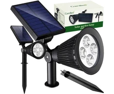 Saulės energija varomas sodo šviestuvas – Gardlov 24002 su reflektoriumi