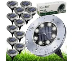 Saulės energija varomos sodo lempos - 12 vnt. Gardlov