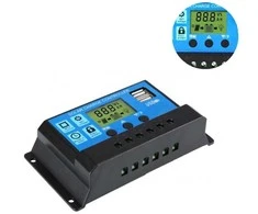 Blow Oem Saulės Baterijų Valdiklis 12/24V 30A 2x USB